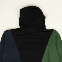 424 ON FAIRFAX Black/Navy/Green Reworked Hoodie4