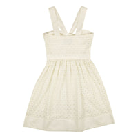 BOUTIQUE MOSCHINO White Sweetheart Lace V-Strap Dress2