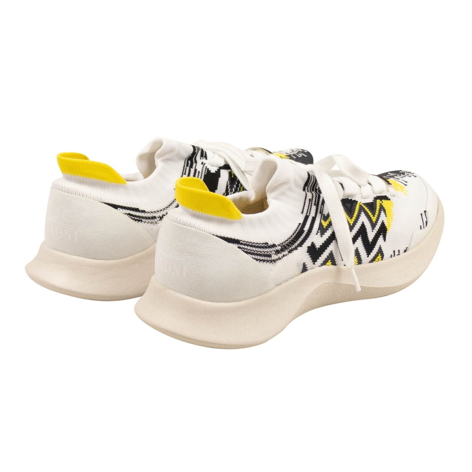 MISSONI White & Black ACBC Fly Knit Chevron Low Top Sneakers4