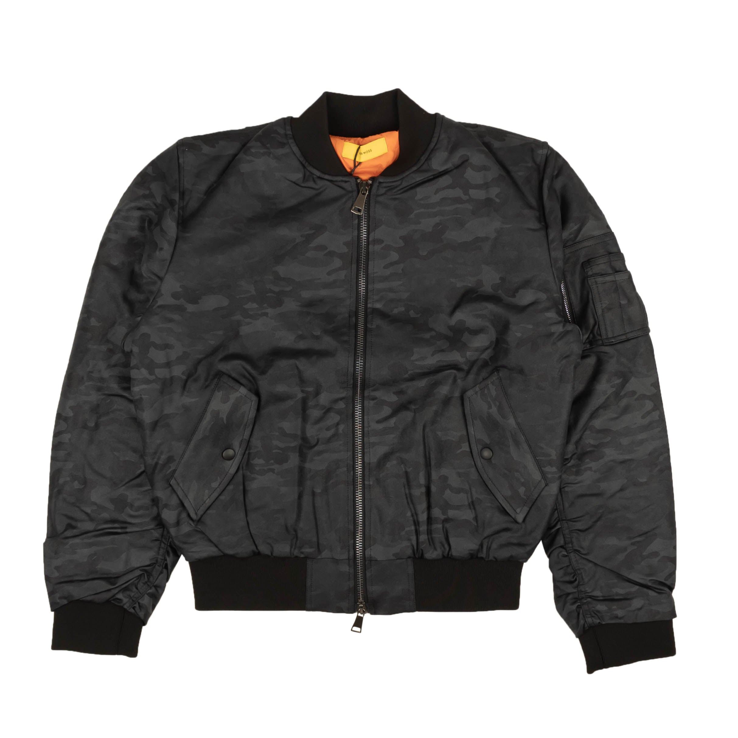 PYER MOSS Black Camo Zip-UP Bomber Jacket1