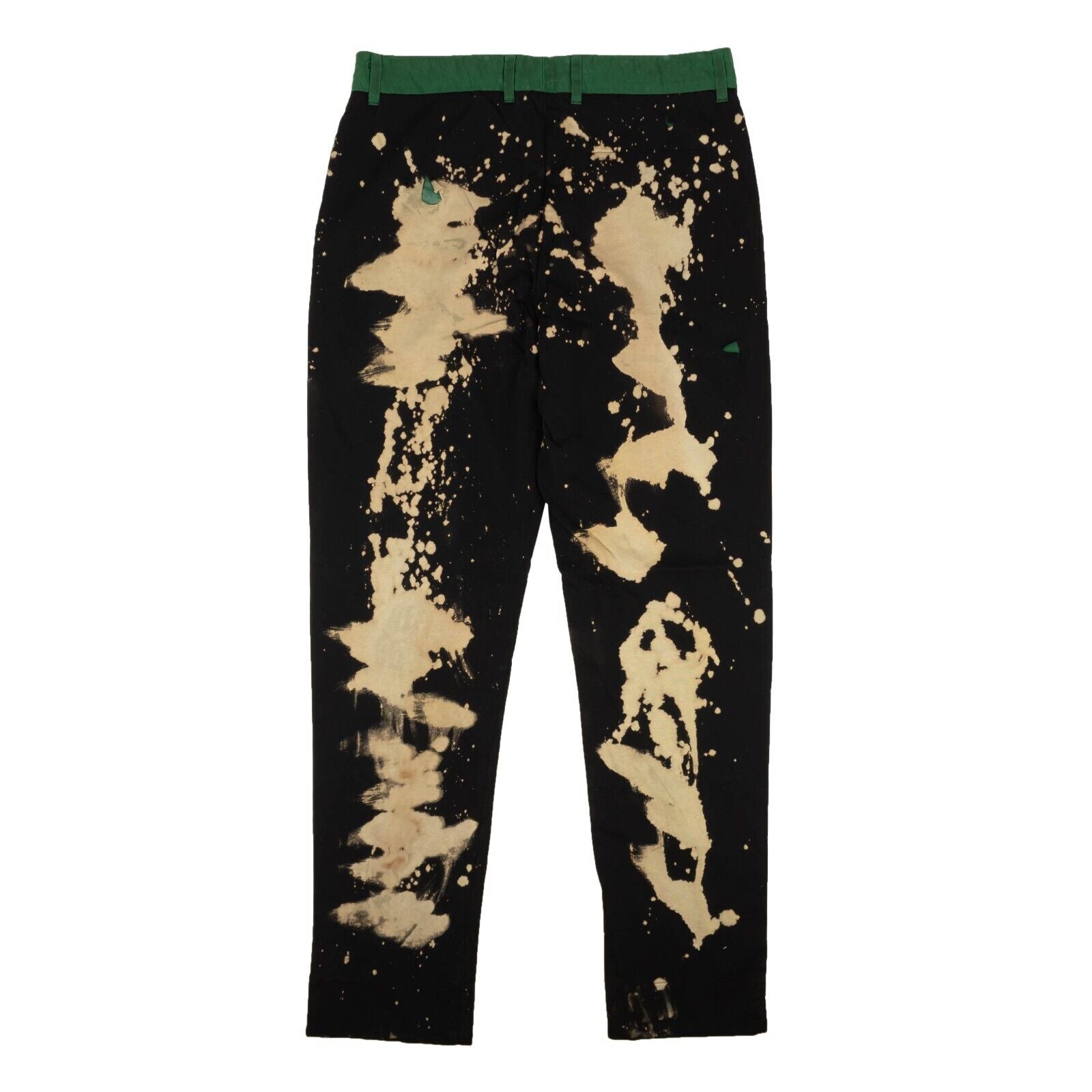 424 ON FAIRFAX Black & Green Distressed Bleached Pants