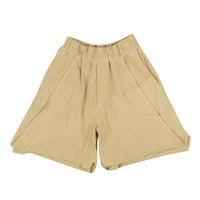 PALOMO Beige Linen Blend Shorts1