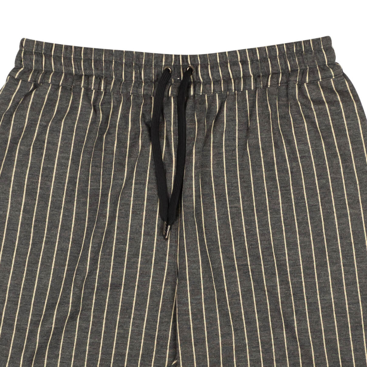 PYER MOSS Grey White Pinstripe Wool Blend Shorts2