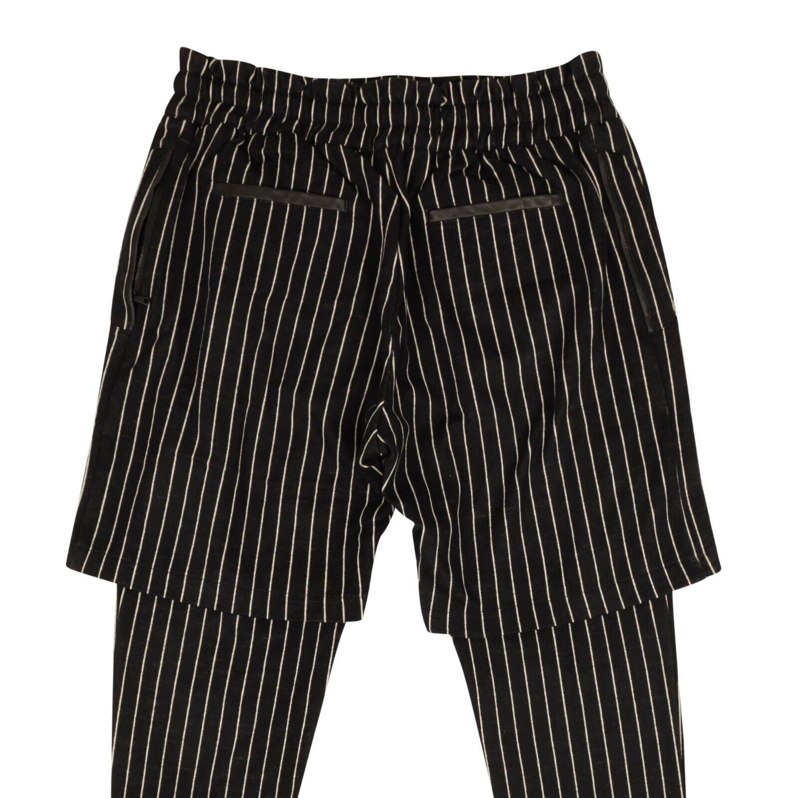 PYER MOSS Black White Pinstripe Pants4