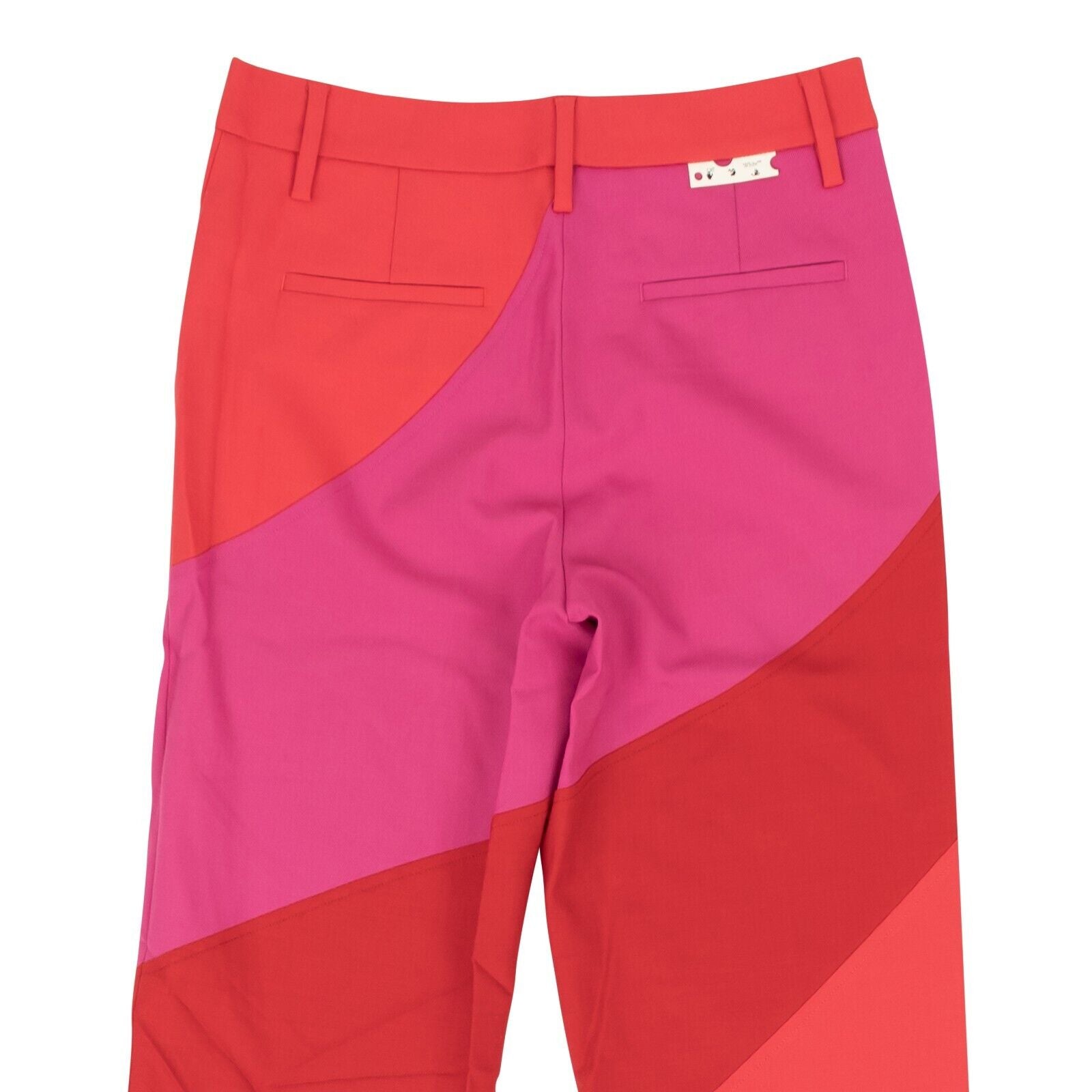 OFF-WHITE C/O VIRGIL ABLOH Red Fucshia Spiral Formal Pants