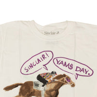 SINCLAIR X YAMSDAY White Short Sleeve Long Beach Horse T-Shirt2