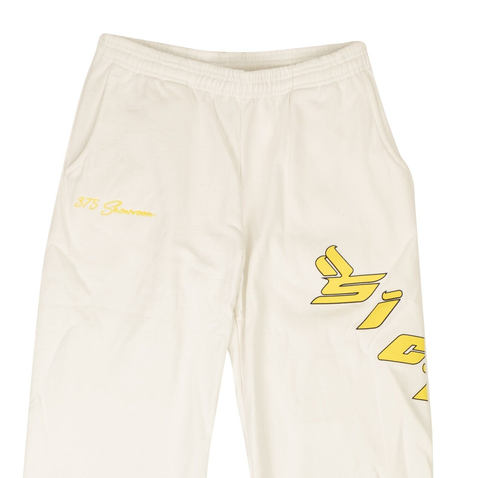 SICKO X 375 White & Yellow Logo Sweatpants2