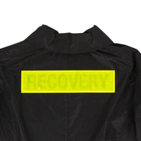 PALM ANGELS Black Recovery Logo Windbreaker Coat3