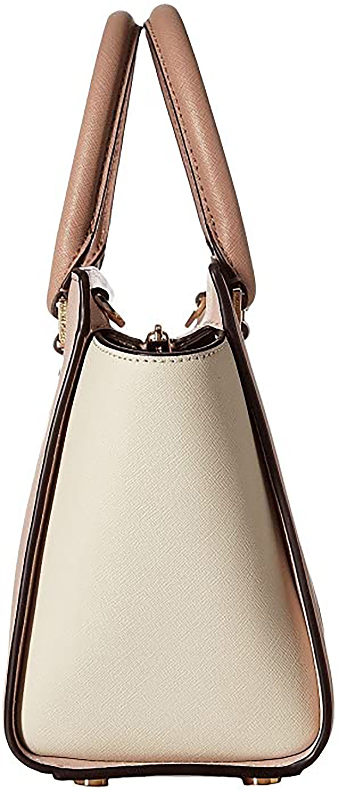 Michael Kors Women's Selma Medium Top Zip Satchel (Soft Pink/Ecru/Fawn)3