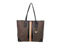 Michael Kors Eva MK Signature PVC Nylon Large tote with Pouch1