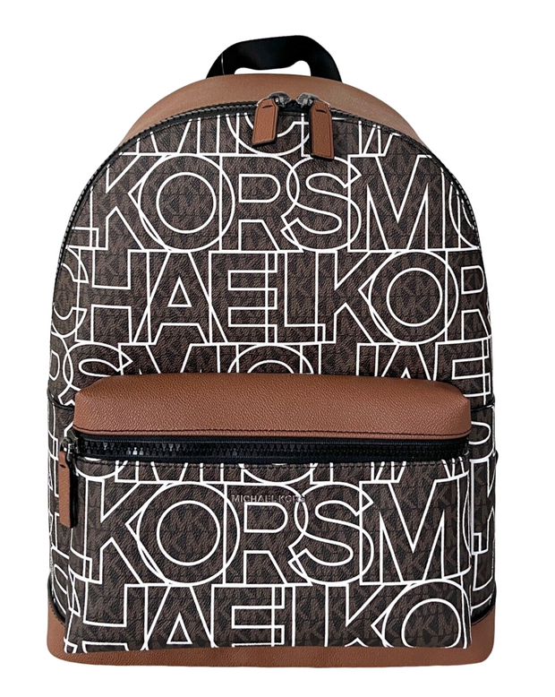 Michael Kors Men's Cooper Large MK Multi Leather Backpack Bag – Bluefly