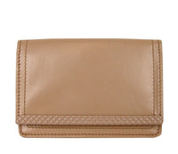 Bottega Veneta Women's Coin Purse Peach Leather Card Holder Wallet 310531 67021