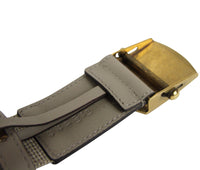 Gucci Men's Military Beige Fabric Belt Anchor Brass Buckle 375191 15234