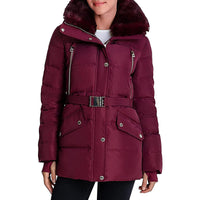 Michael Kors Women's Mid-length Down coat-Dark Ruby1