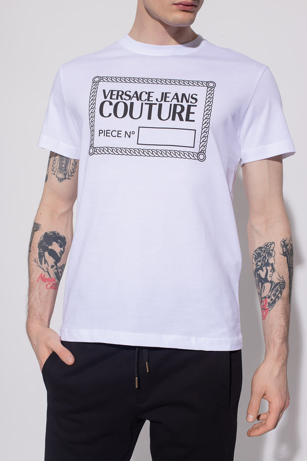 Versace Jeans Couture Men's White Label Design Short Sleeve T-Shirt –  Bluefly