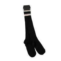 PALM ANGELS Black Ribbed Knit Knee High Socks2