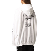 Balenciaga x PS5 Unisex Oversized Cotton Hoodie Sweatshirt in White3