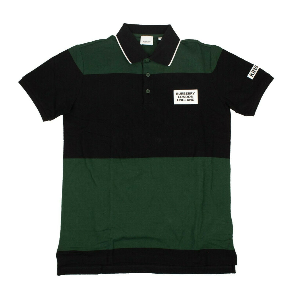 BURBERRY Green/Black Polo Shirt – Bluefly