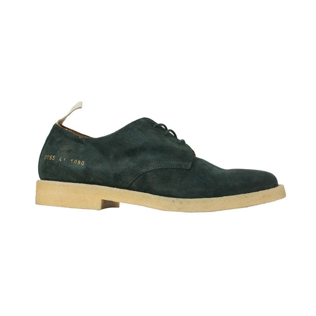 COMMON PROJECTS Green Suede 'Cadet' Derby Low-Top Shoes – Bluefly