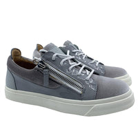 Giuseppe Zanotti Women's Double Side Zip Sneaker Suede Grey2