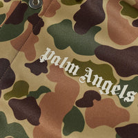 Palm Angels Men's Polyester Camouflage Track Shirt Green2