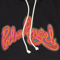 Palm Angels Men's Cotton Seasonal Logo Hoodie Sweatshirt Black2