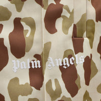 Palm Angels Men's Polyester Camouflage Track Shorts Green4