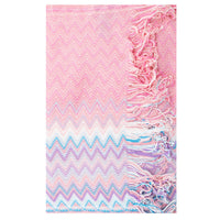 Missoni Women's Cotton Zig-Zag Scarf Shawl Sarong Wrap Pink3