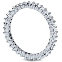 5/8ct Diamond Eternity Wedding Ring 14K White Gold2