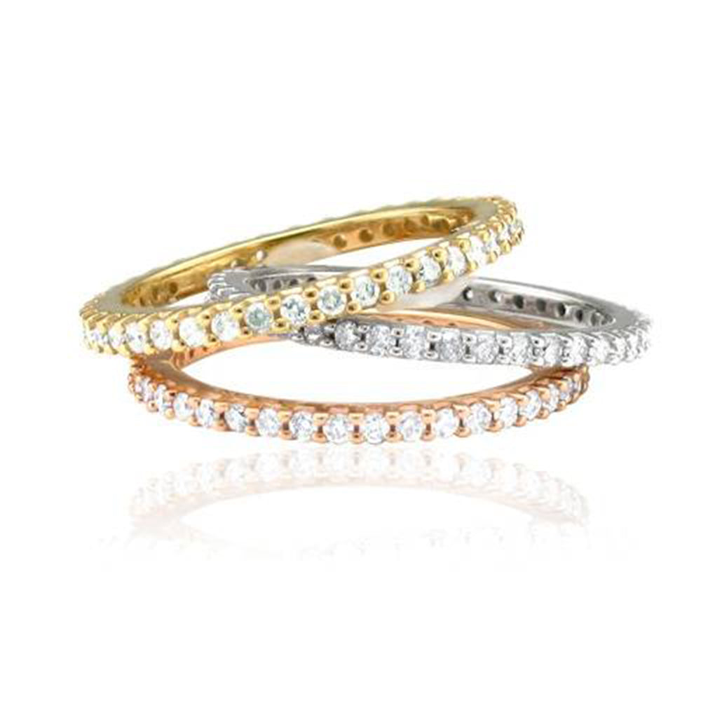 1/2Ct Diamond Eternity Ring Available in 14K White, Yellow, Or Rose Gold1