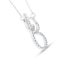 Diamond "B" Initial Pendant 18" Necklace 14K White Gold3