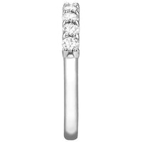 1/2ct Diamond Ring Half Eternity Wedding Band 14K White Gold3