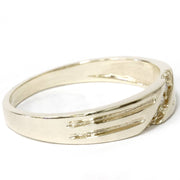 Mens 14k Yellow Gold Diamond Wedding Anniversary Ring