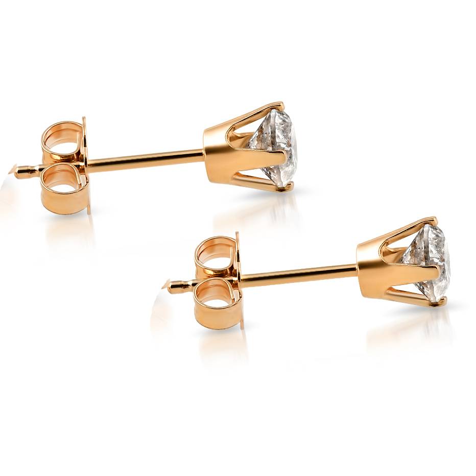 VS 1 1/4Carat (ctw) Diamond Studs in 14k White or Yellow Gold Lab Grown7